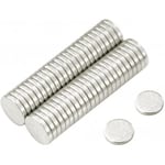 N42 Neodymium Magnet for Arts, Crafts, Model Making, DIY, Hobbies, Office and Home - 3mm dia x 0.5mm thick - 0.08kg Pull - Pack of 50