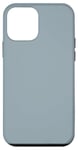 Coque pour iPhone 12 mini Couleur simple bleu gris