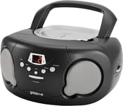 Groov  E  Orginal  Boombox -  Portable  CD  Player  with  Radio ,  3 . 5Mm  Aux