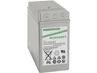 Gnb Marathon Exim12v35ft Blybatteri 12 V 35 Ah Blyfleece (B X H X T) 107 X 189 X 280 Mm M6 Skruetilslutning Vedligeholdelsesfri