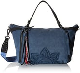 Desigual Bols_Aquiles Libia, Sac à Main Femme, Bleu, Einheitsgröße