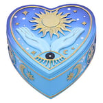 Nemesis Now Fortunes of the Sun Box 15.5cm, Resin, Palmistry Box, Storage Box, Cast in the Finest Resin, Hand-Painted, Blue