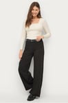 Gina Tricot - Byxor Jersey Trousers - Svart