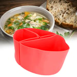 (Red)3 Pack Slow Cooker Divider 3 In 1 Cooker Liners Divider Leakproof