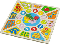 New Classic Toys- Master Pendule Puzzle Jeu d’Imitation Éducative pour Enfants, 8250, Multi Color, Petit