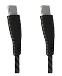 Wraps USB-C to USB-C Charge & Data Cable - Black