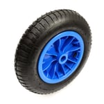 3.50-8 Wheel Tyre & Inner Tube 14 Inch Blue 1" Bore Fishing Barrow Trolley Cart