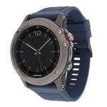 Lux-Case Garmin Fenix 3 / HR 5X silikoninen kellonauha - Tummansininen