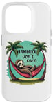 iPhone 14 Pro Relaxing Sloth Hammock Don’t Care Funny Tropical Palm Tree Case