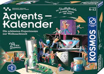 KOSMOS 661083 Calendrier de l'Avent 2024, expériences Les Plus Belles expériences de Noël, en 5 Minutes, pour Enfants à partir de 8 à 12 Ans, Calendrier de l'Avent Jouet Science