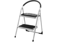 Tarmo Tarmo Step Stool, 2-Level, Aluminum And Black