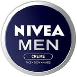 NIVEA Men Creme Viso/Man/Corps, Crème Hydratante Homme, Lot de 5