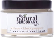 The Natural Deodorant Co, Clean Deodorant Balm Citrus & Black Pepper 55g, Free,