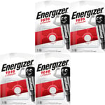 4 x ENERGIZER 1616 Lithium Batteries 3v  CR1616 DL1616