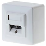 LogiLink Prise murale en saillie et encastrée cat. 5E, 2 x RJ45