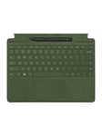 Microsoft Surface Pro Signature Keyboard - keyboard - with touchpad accelerometer Surface Slim Pen 2 storage and charging tray - QWERTY - Dutch - forest - with Slim Pen 2 - Tastatur - Hollandsk - Grøn