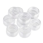 Jar Empty Container 10pcs Reusable Eco-Friendly Kitchen Clear Jars All Purpose Slime Storage Containers for Travel/Oils