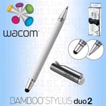 Wacom Bamboo Duo 2-in-1 Universal Touchscreen Digital Stylus + Ballpoint Pen