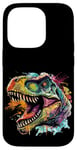 Coque pour iPhone 14 Pro T Rex Pop Art, Dinosaure