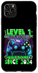 Coque pour iPhone 11 Pro Max 1e anniversaire Gamer 1 ans Jeu vidéo Anniversaire Gamer Garçons