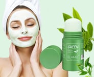 Green Tea Mask Stick Facial Cleansing Oil Acne Blackhead Control Deep Clean Pore