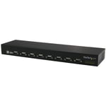 StarTech USB to Serial Hub - 8 Port - COM Port Retention - Rack Mount and Daisy Chainable - FTDI USB to RS232 Hub (ICUSB23208FD) - seriell adapter -