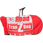 EVOC TranZbag ROAD bike transport bag, transport protection for 28″ wheels (for cross and gravel wheels, foldable, minimal pack size, shoulder strap, double zipper), Red