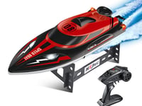 TechKidz Remote controlled boat 2.4Ghz 25Km/h - SpeedBoat model, Black / Red