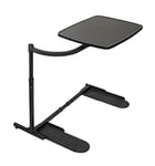 Able Life Universal Swivel TV Tray Table, Téléviseur Pivotant en Bambou Réglable et Table pour Ordinateur Portable, Plateau de Salle à Manger pour Canapés et Fauteuils Inclinables