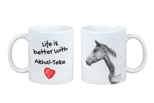 Akhal-Teke le mug avec un cheval la vie est meilleure Art-Dog