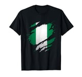 Proud Nigerian Shirts | Torn Ripped Nigeria Flag T-Shirt