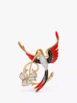 Eclectica Pre-Loved Attwood & Sawyer Swarovski Crystal Hummingbird Brooch, Dated Circa 1980s