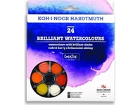 Brilliant Watercolor Paints 24 Colors Round