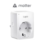 TP-Link Tapo Mini Smart Wi-Fi-kontakt, energiövervakning, Matter /Tapo P110M