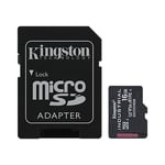 KINGSTON 16GB MICROSDHC INDUSTRIAL C10 A1 PSLC CARD + SD ADAPTER (SDCIT2/16GB)