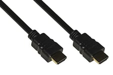 LINK LKCHD2005E Hdmi Cable 2.0 4K 60Hz + 18Gbps Gold Contacts, Black, 0.5 m