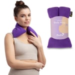 Zhu-Zhu Purple Fleece - Lavender Body Wrap Microwave Wheat Bag Heat Pack Warmer