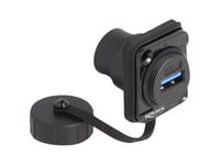 Delock - D-Type - Usb Socket Mechanism - Usb 3.2 Gen 1 With Protective Dust Cap - Usb - 1 Usb-Uttag - Svart