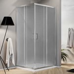 Cabine Paroi Douche 90x90 H200 Opaque 5mm mod. Ready