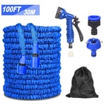 30m/100ft extensible tuyau d'eau de jardin 7 fonction buse de pulvérisation Kit jardin arroseur pelouse Irrigation goutte à goutte pour arrosage de jardin