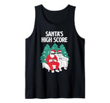 Christmas Costume SANTA'S HIGH SCORE Funny Children Tank Top