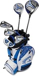 Callaway X Junior-2 Lot de 6 pièces pour gaucher et Enfant Blanc, 6 Clubs + 1 Stand Bag