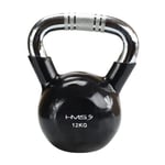 5907695524277 Kettlebell chrome 12kg black HMS KTC12 HMS