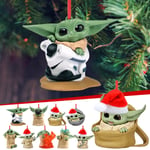 9 st Baby Yoda Hängande Julgranspynt