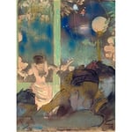 Edgar Degas Mademoiselle Becat At The Cafe Des Ambassadeurs Großer Kunstdruck Poster Wanddekoration Premium Wandbild