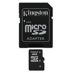 New Kingston Micro SD 4GB Memory Card with SD Adapter