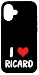 Coque pour iPhone 16 I Love Ricard - Cœur