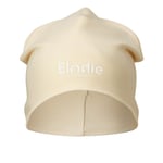 Elodie bomullsmössa logo Oat White  0-6 m