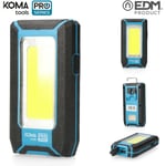 Lampe de poche led professionnelle cob 500 lumens 8w koma tools