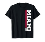 Vintage Miami FL Hometown Stripes Iconic Miami T-Shirt